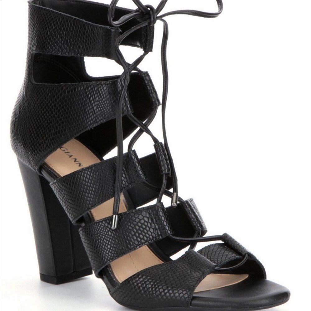 Gianni Bini Strappy Black Heels - 9